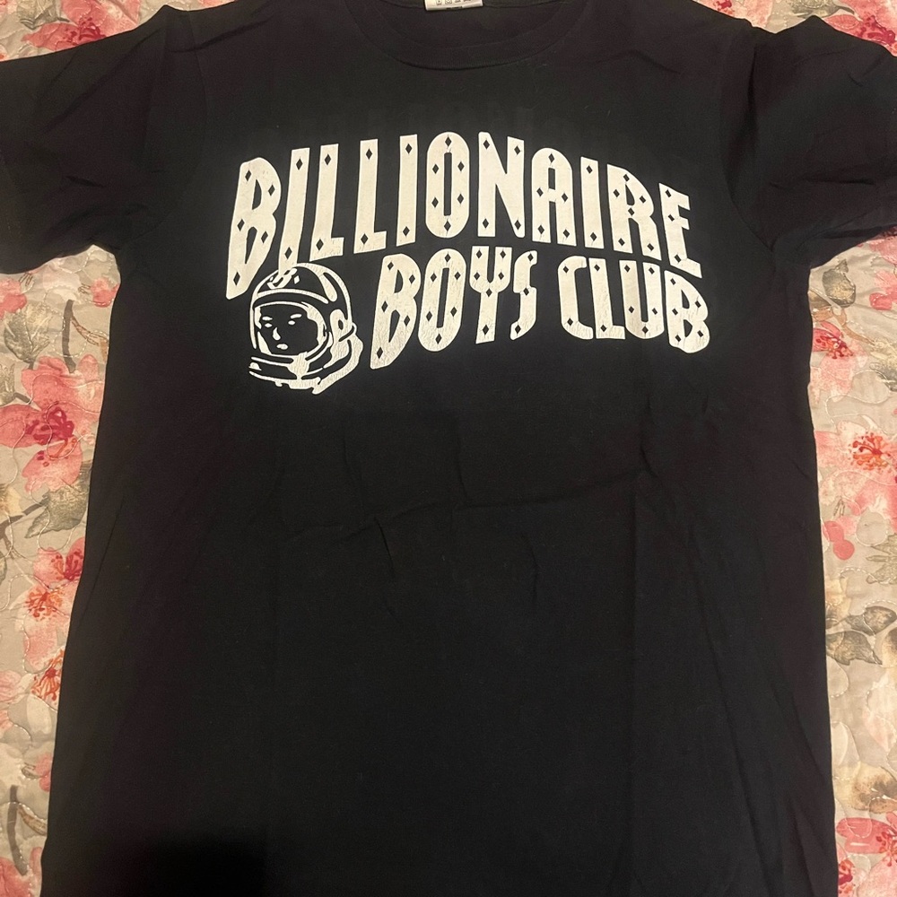 Billionaire Boys Club Navy Tee with Cream Logo